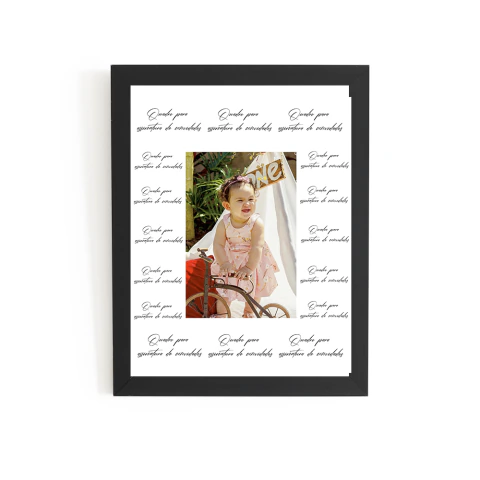 Quadro Personalizado 40x60 "Sua Foto" para assinatura
