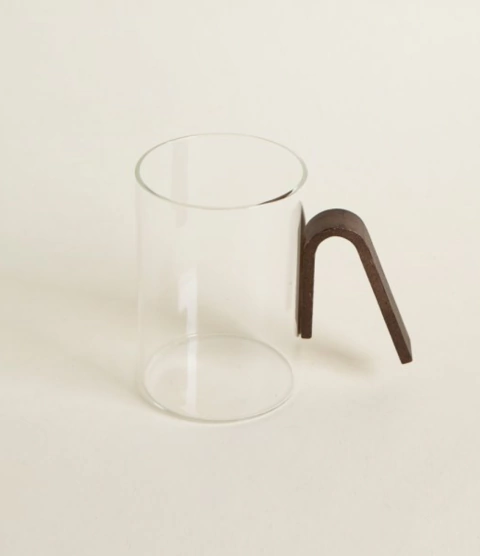 Mug Net Brown Borosilicato