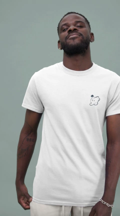 Camiseta T-shirt Branca Mario Bros Bomba Bob-Omb (REPOSIÇÃO, NOVOS TAMANHOS NO ESTOQUE!)