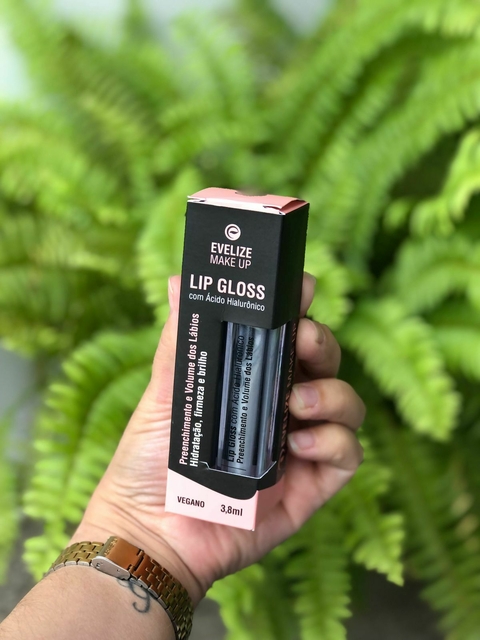 Lip gloss com ácido Hialurônico Evelize Makeup