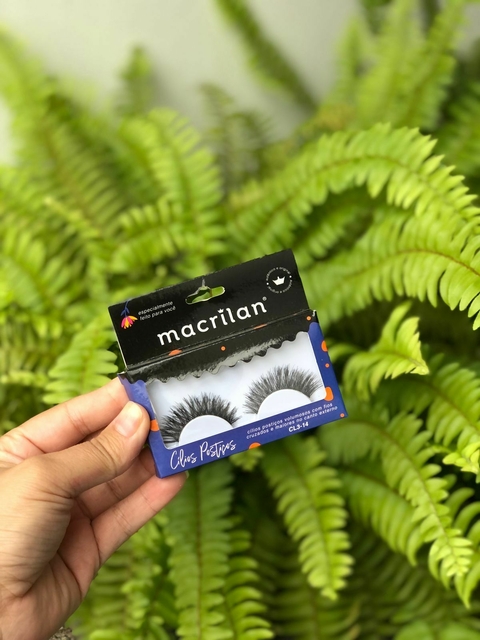 Cílios Postiços Cl3-14 MACRILAN Volumosos, Fios Cruzados E Maiores No Canto