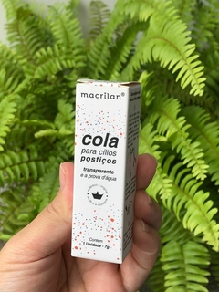 Cola para cílios postiços transparente 7g Macrilan