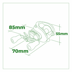 REEL ROTATIVO MAGMA 206 RH BAITCASTING
