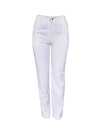 Calça Branca Social Feminina Brim