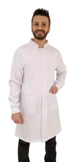 Jaleco Masculino Gabardine Gola Padre - loja online