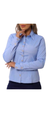 Camisa Social Feminina Manga Longa