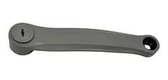 PALANCA IZQUIERDA 170 MM P/EJE CUADRANTE PLASTIFICADA GRIS - comprar online