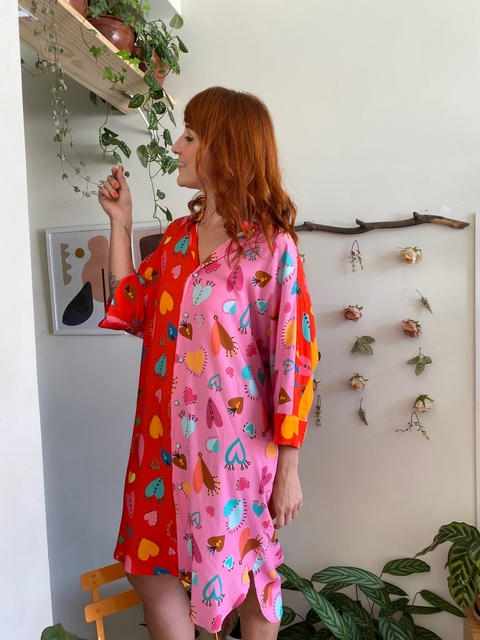 chemise coração bandido