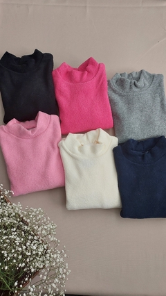 Blusa uni boucle ML lisa - A126 na internet