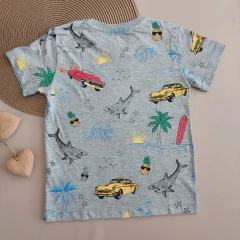 Camiseta mas alg MC Carros e Tubarões - Est fr e ct - A204 - comprar online