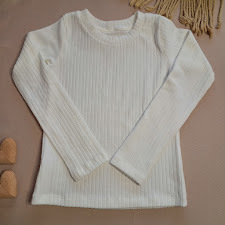 Blusa fem soft ML canelada lisa - A171 - loja online