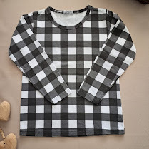 Blusa uni cotton ML xadrez - A265 - comprar online
