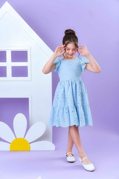 Vestido Laise Azul na internet