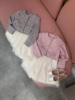 Vestido Tule Com Blazer Tweed - comprar online