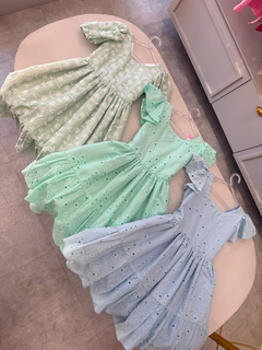 Vestido Laise Azul - Essência de menina