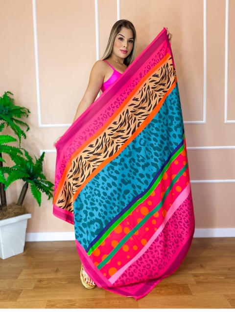 Pareô Onça colorida