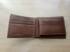 Billetera de hombre. Modelo "Euro" con volante extraíble - Amarena Cueros®