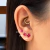 Brinco Ponto De Luz 5 mm Em Ouro 18k - Vermelho - comprar online
