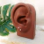 Brinco Coração 3 mm Em Ouro 18k - Rosa - comprar online