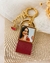 Chaveiro I Love You Personalizado com Couro e Foto em Resina - loja online