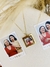 Colar Medalha Rotatória com Foto em Resina