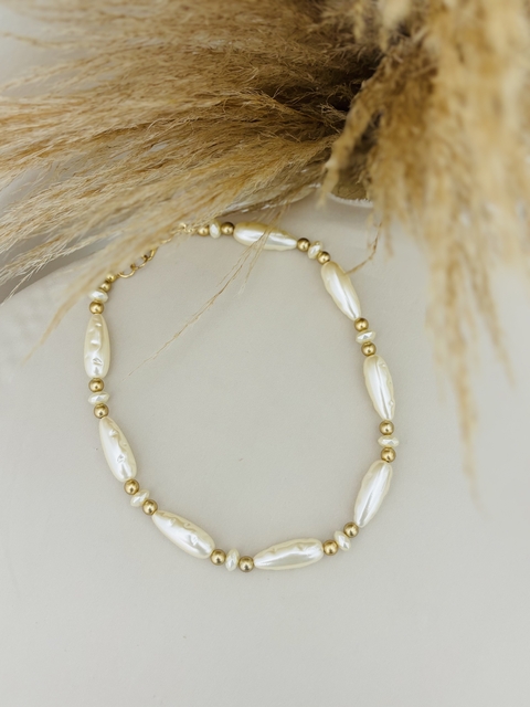 Choker Pérolas de Água Doce