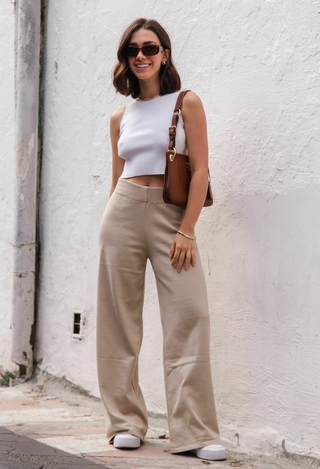 Top tricot básico BRANCO