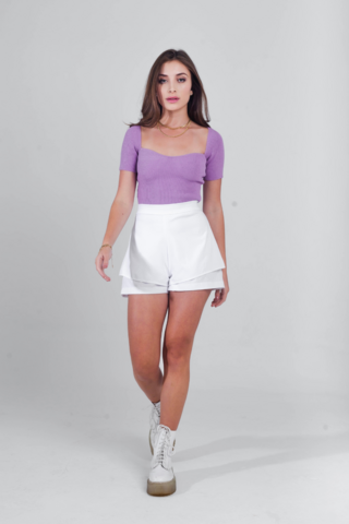 Blusa tricot princesa VIOLETA