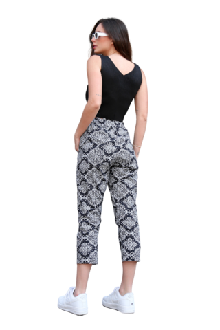Calça jogger estampa bandana PRETA