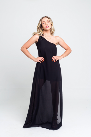 Vestido Longo 2 em 1 Preto