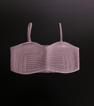 Top tricot regata decote canoa LILÁS