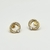 Brinco Circulo Duplo Banhado com Ouro 18k