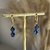 Brinco Argola de Click Gota Dupla Banhada com Ouro 18k