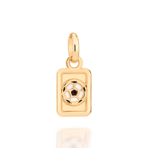 Pingente Rommanel Infantil bola folheado a ouro 542431
