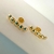 Brinco com formato de Croissant Banhado com Ouro 18k - Ana Patrícia Joias