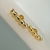 Brinco com formato de Croissant Banhado com Ouro 18k - comprar online