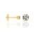 Brinco solitário infantil folheado a ouro 527137 - comprar online