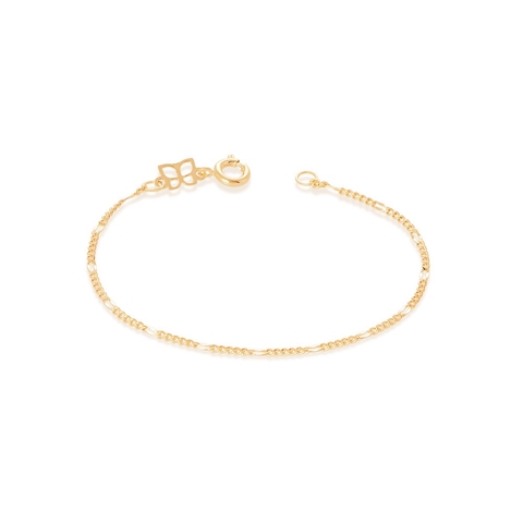 Pulseira Infantil folheado a ouro 14cm 550035