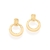 Brinco Folheado a ouro liso 524677