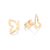 Brinco Borboleta Banhado com Ouro 18k 527402