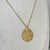 Colar Seja Forte e Corajosa Banhado com Ouro 18k