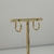 Brinco Argola Oval M Banhada com Ouro 18k