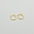 Brinco Argola Lisa P Banhado com Ouro 18k