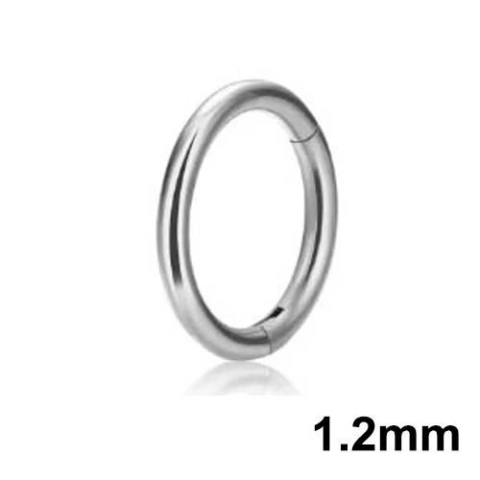 Argola Segmentada Clicker Titânio 1.2mm