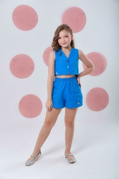 Conjunto Flair Azul na internet