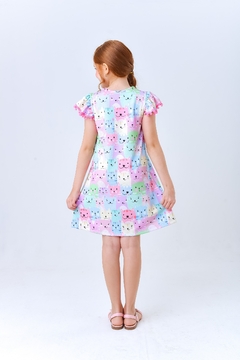 Vestido Gatinhos - Amora Kids
