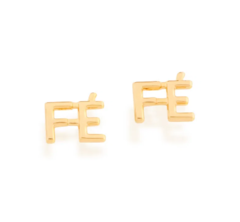 Brinco fé folheado a ouro 18k 526449 na internet