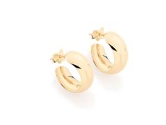 Brinco folheado a ouro meia argola 523819