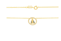 Gargantilha NOSSA SENHORA APARECIDA folheada a ouro 18K 531753 - ELLEN CARVAHO DOS SANTOS