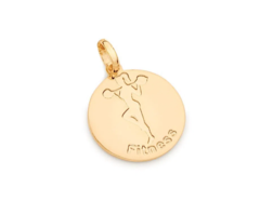 Medalha profissão fitness folheada a ouro 18k- tam.único 542379 na internet